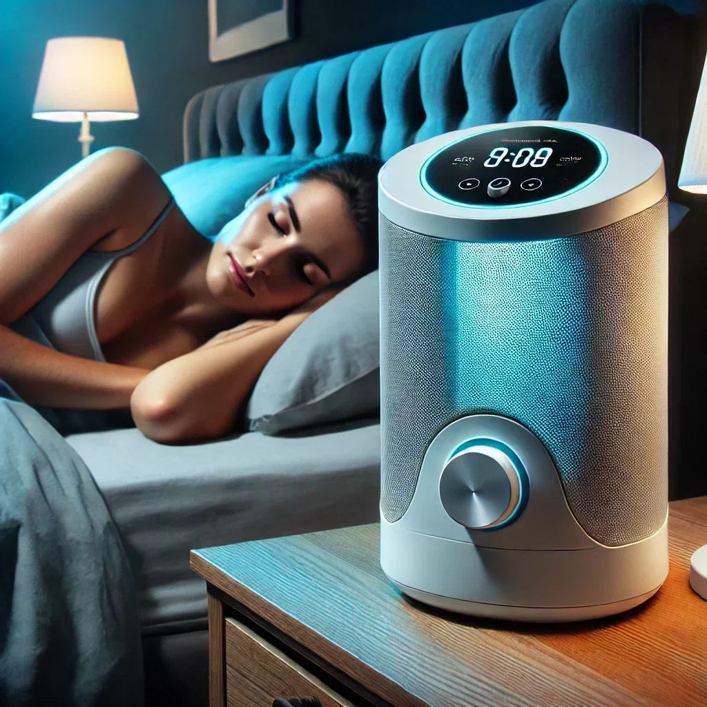 Modern sleep machine at night