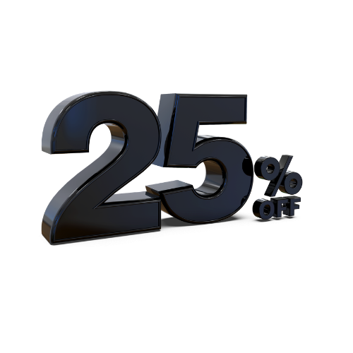up to 25%