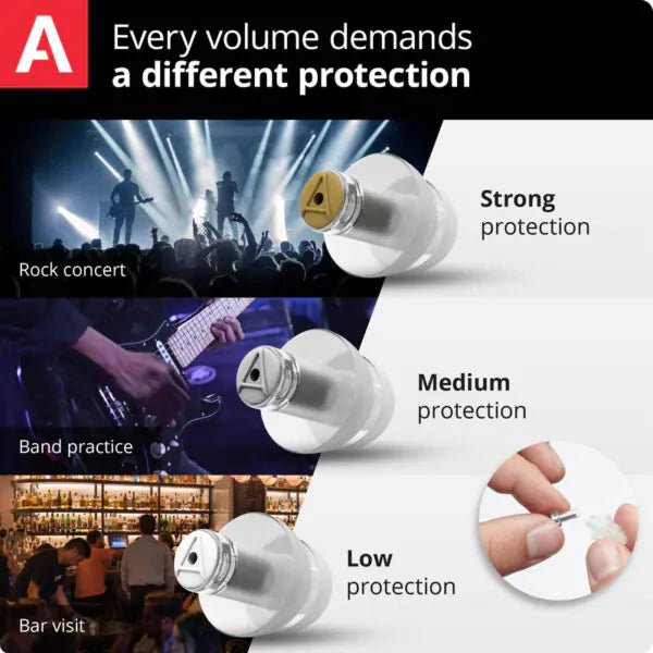 interchangeable filters for music earplugs