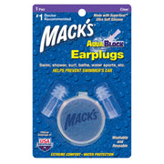 Macks Aquablock Waterproof Earplugs Clear