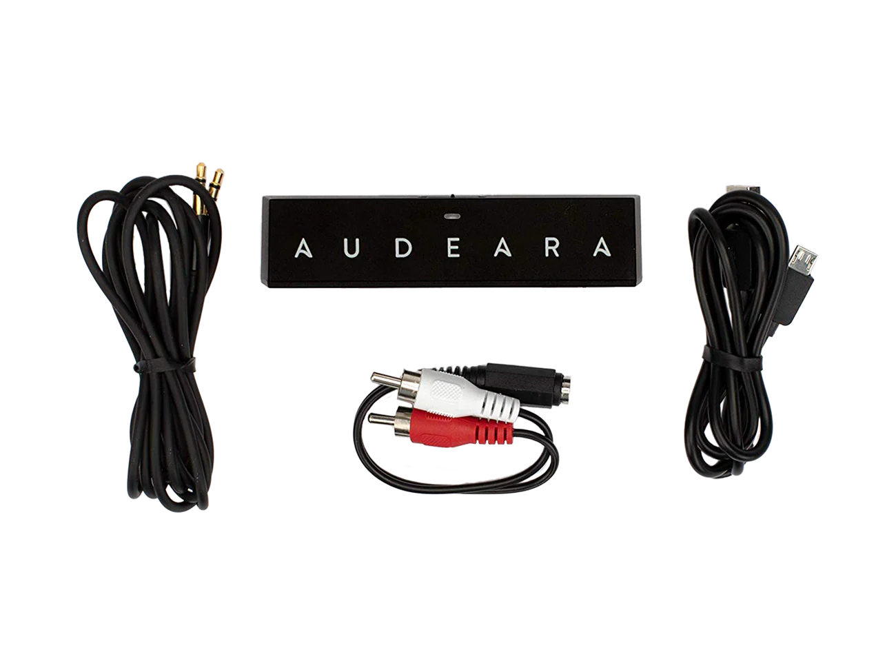 Audeara BT-01 TV Transceiver with accessories and cables