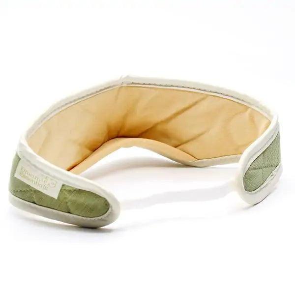 natural bamboo sleep mask olive coloured