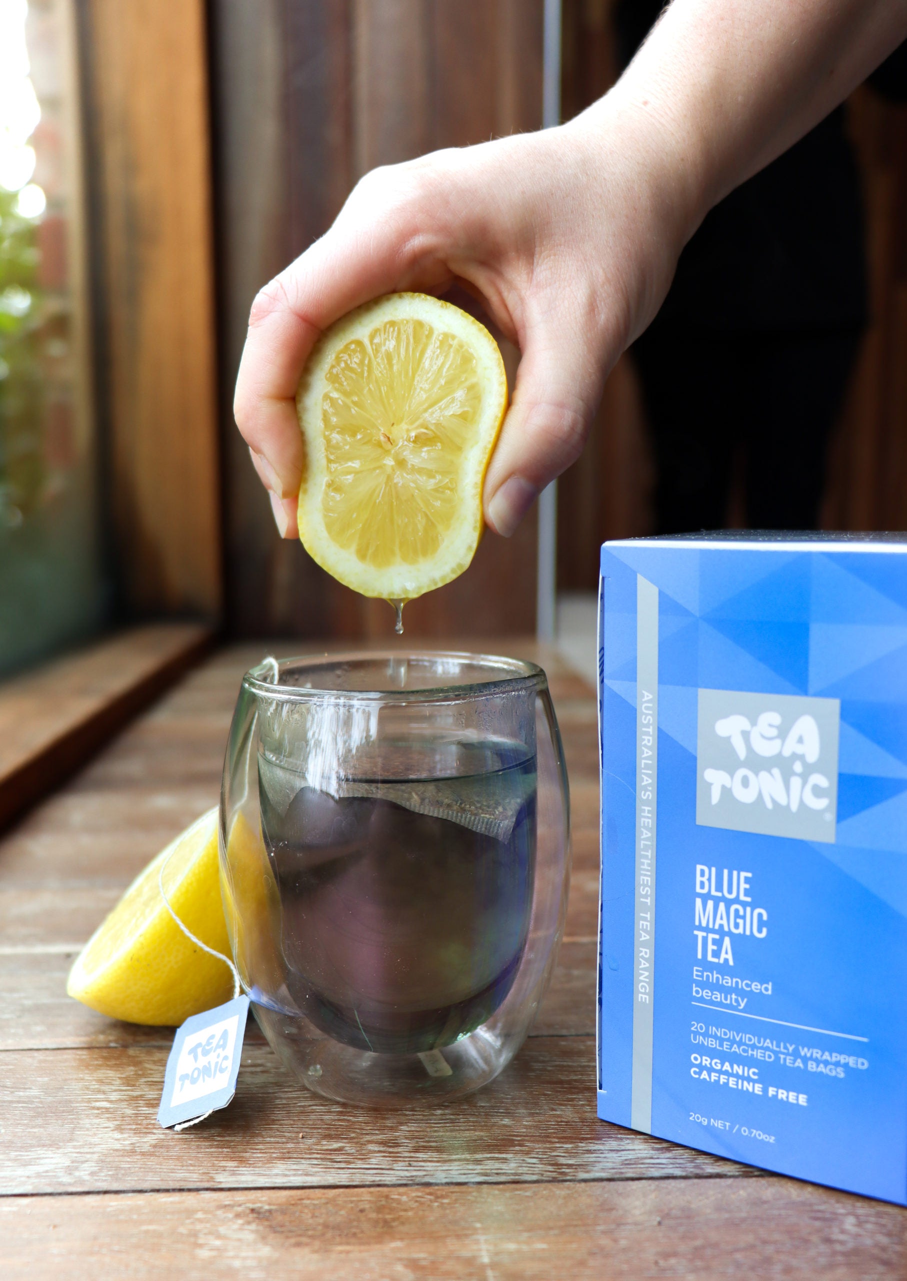 Tea Tonic Blue Magic Tea | Colour-Changing Floral Herbal Tea | 20 Teabags