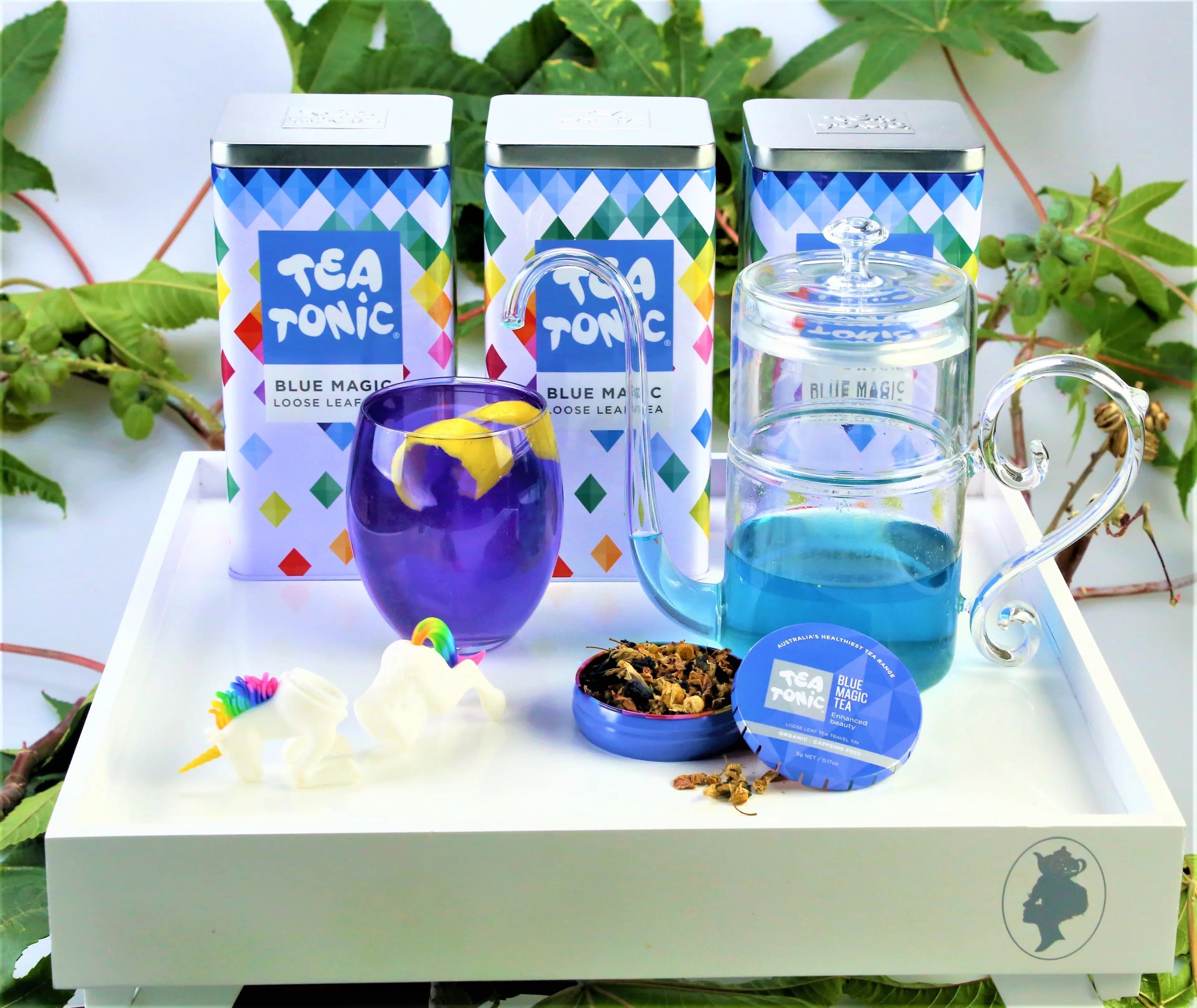 Tea Tonic Blue Magic Tea | Colour-Changing Floral Herbal Tea | 20 Teabags