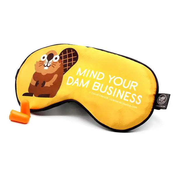 Funny Text Sleep Mask Beaver