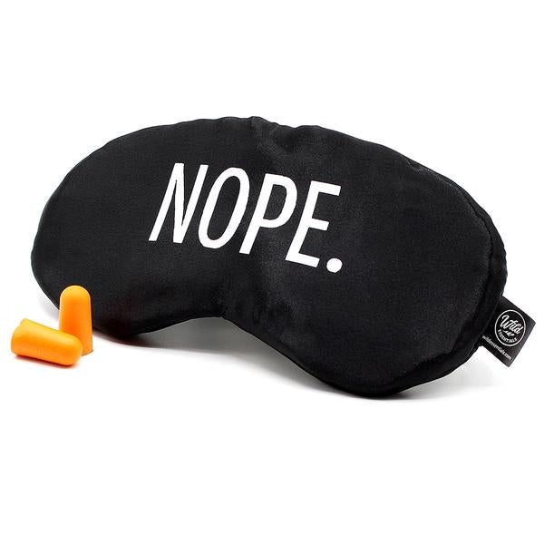 Funny Text Sleep Mask Saying NOPE