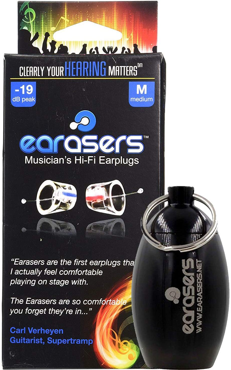 box for Earasers Earplugs