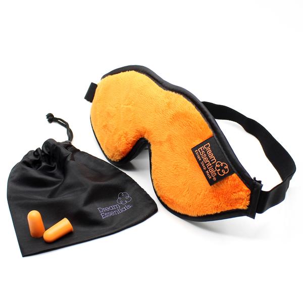 Luxury Orange Escape Sleep with eye cutouts Mask with earplugs