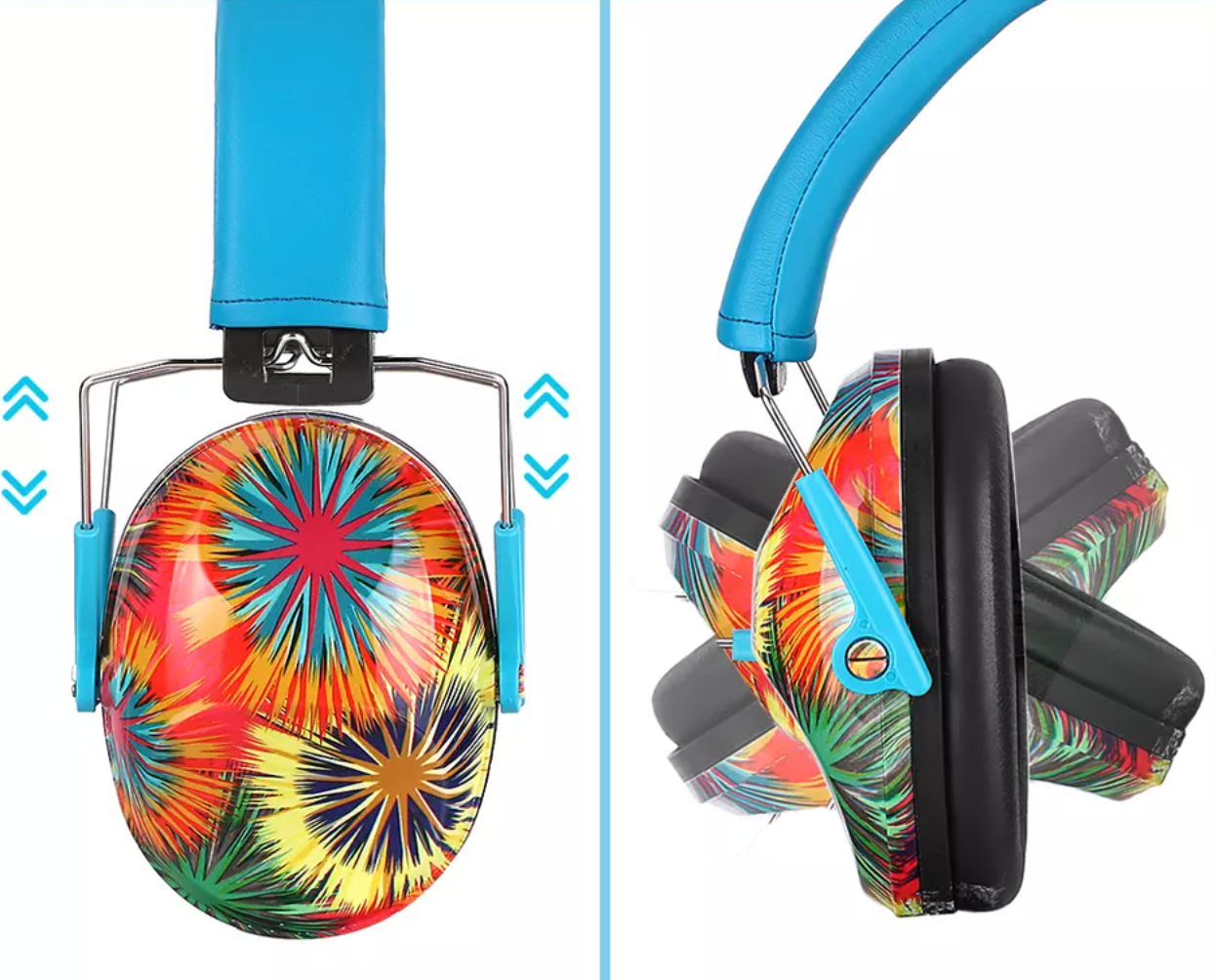 Hushies Blue Fireworks Earmuffs