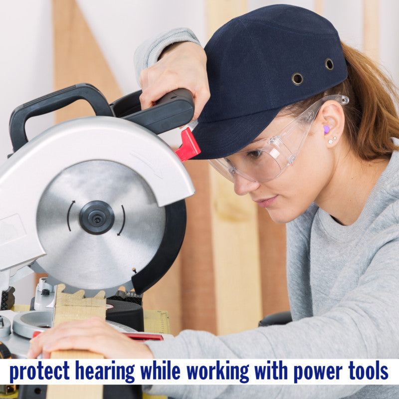 lady working with slimfit earplugs