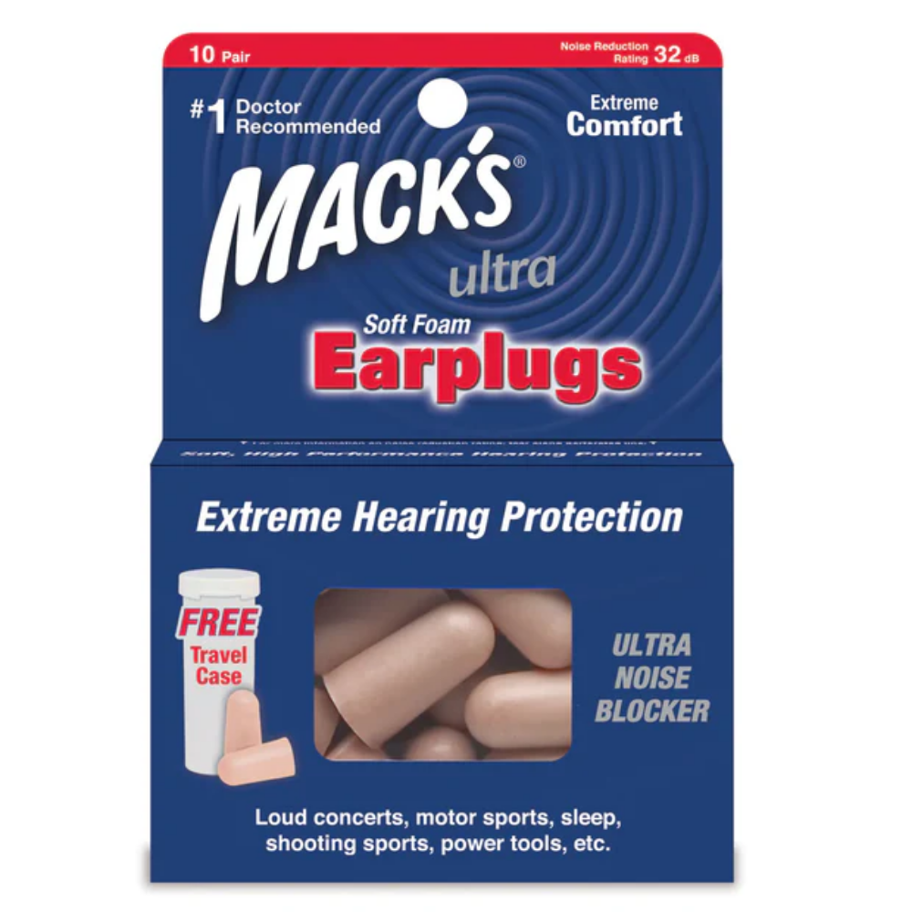 Mack's Ultra Soft Foam Earplugs — NRR 32 | Sleep, Travel & Work