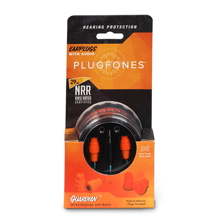 Plugfones Guardian Earplug Headphones (no mic)