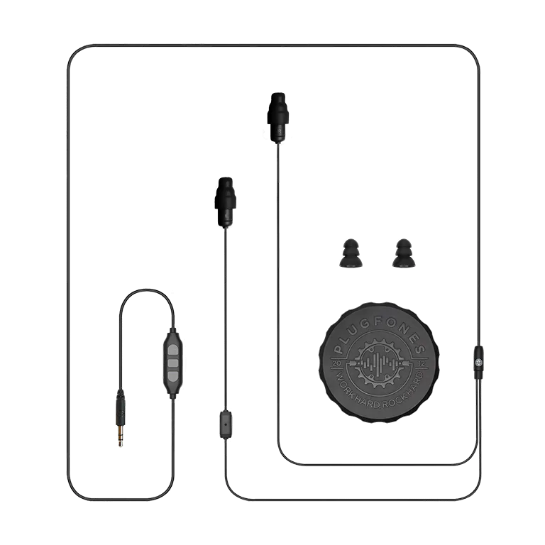 plugfones black cable