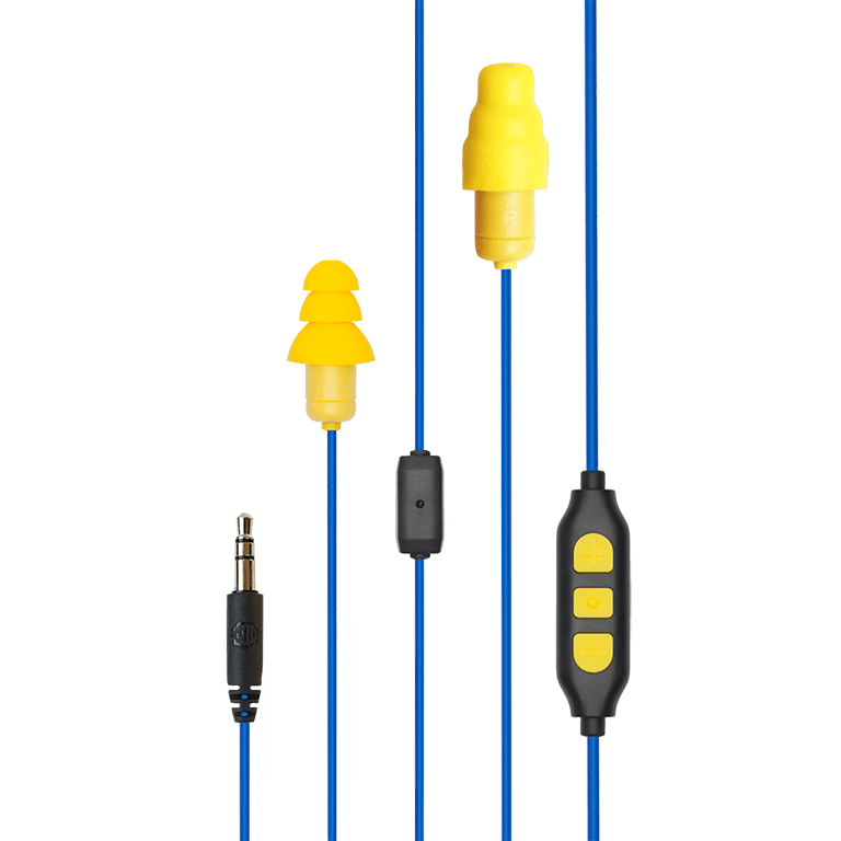 plugfones blue and yellow cable