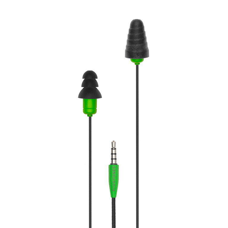plugfones green cable