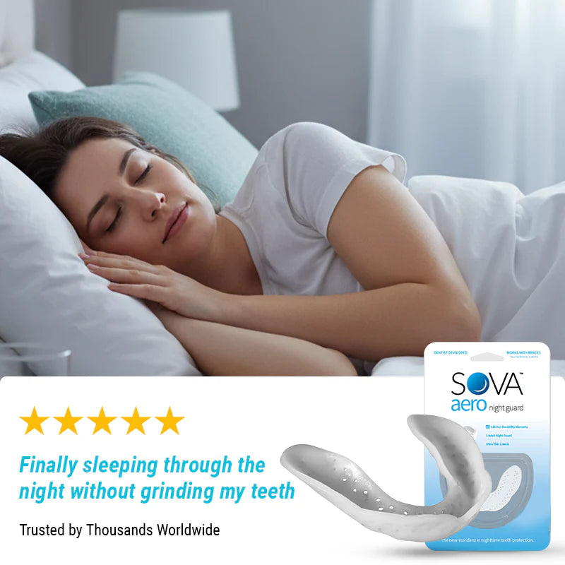 SOVA Adults Aero Night Guard | Ultra-Slim Teeth Grinding Guard