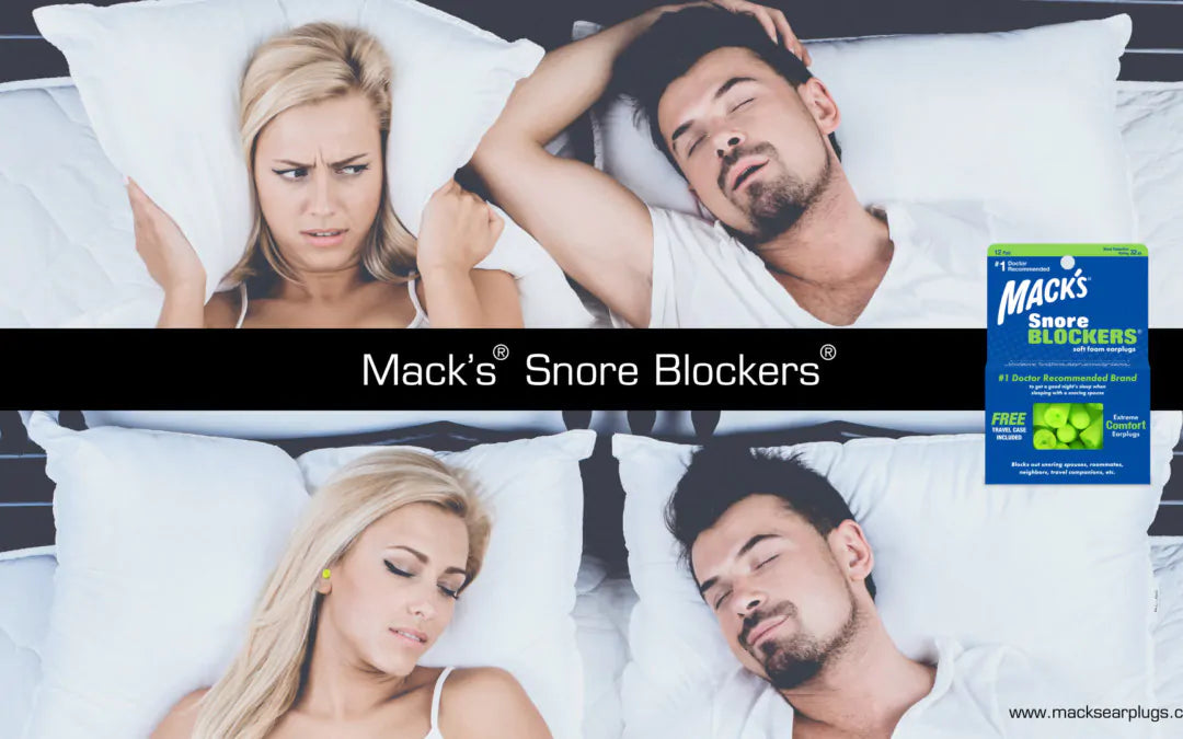 lady wearing ear plugs for snoring