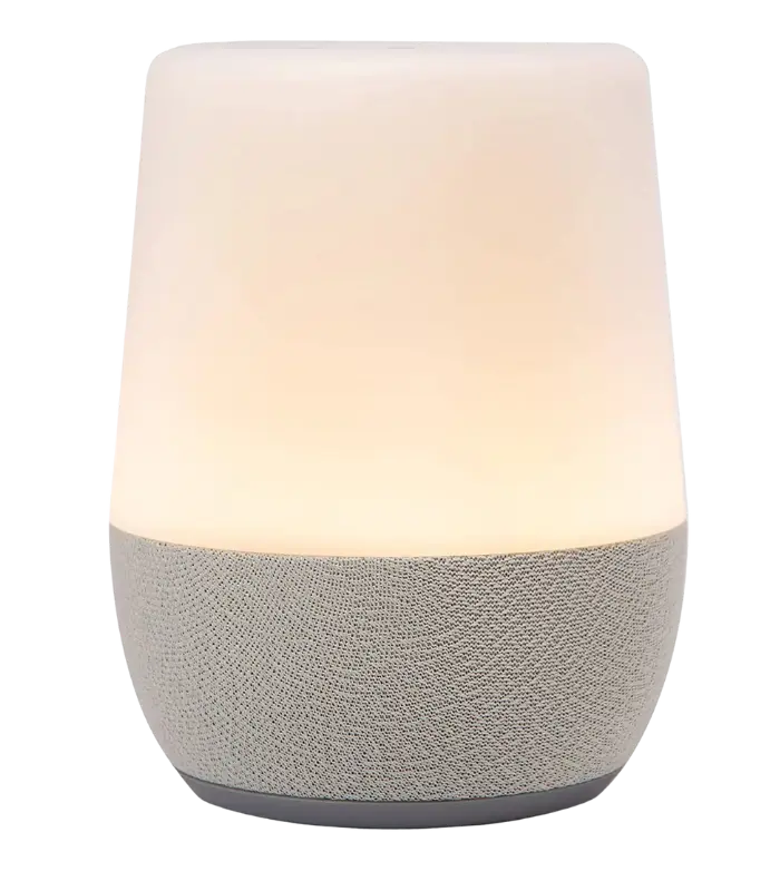 Yogasleep Duet Bluetooth White Noise Machine featuring soothing night light and sound options for better sleep and relaxation