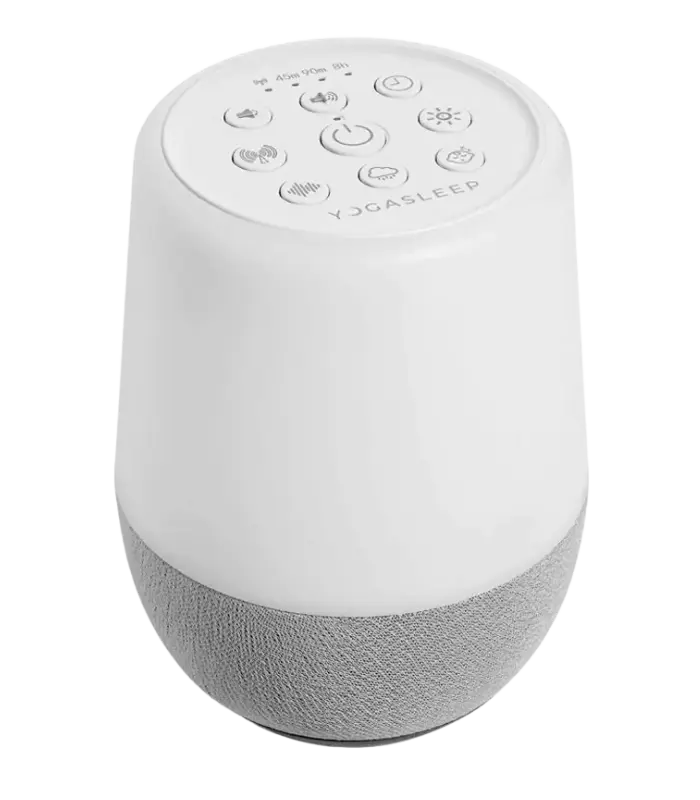 Yogasleep Duet Bluetooth White Noise Machine with customisable night light for sleep, focus, and relaxation anywhere