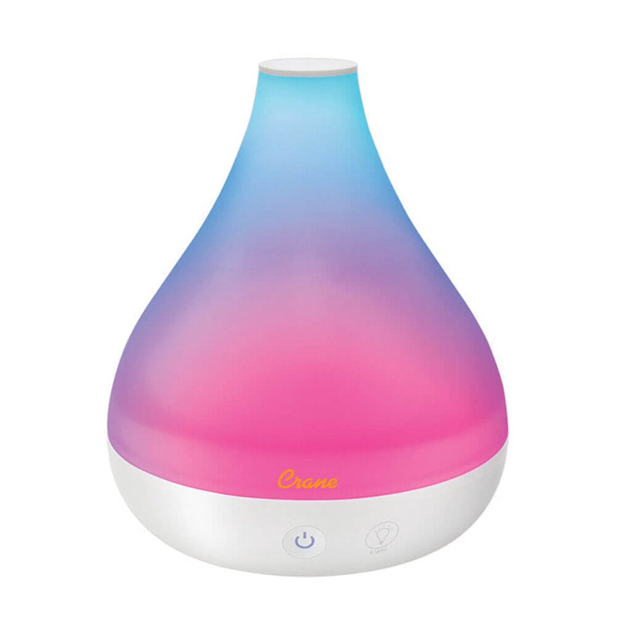 crane cool mist humidifier with aromatherapy light up colours