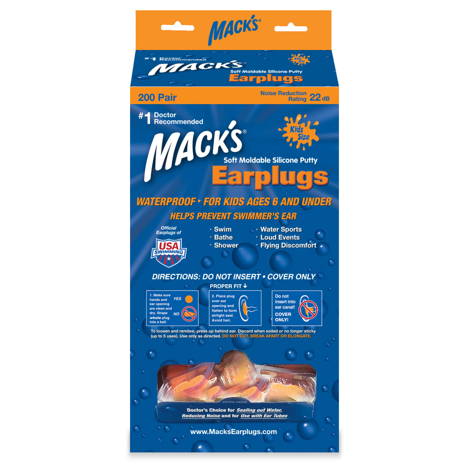 bulk waterproof earplugs for kids