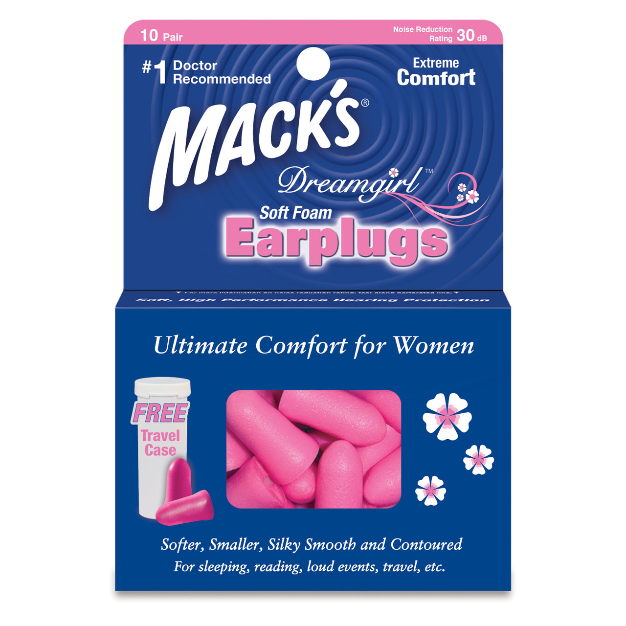 Mack's Dreamgirl 10 Pair Soft Foam Earplugs