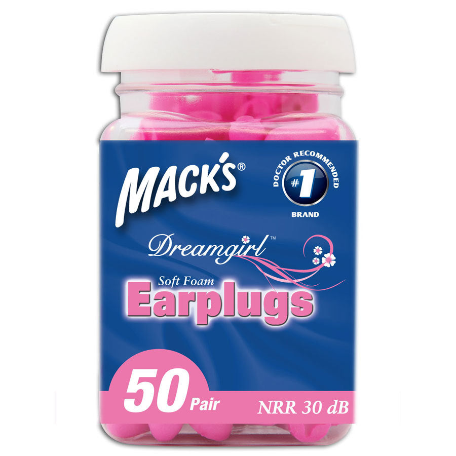 Mack's Dreamgirl Earplugs For Her - 50 Pair