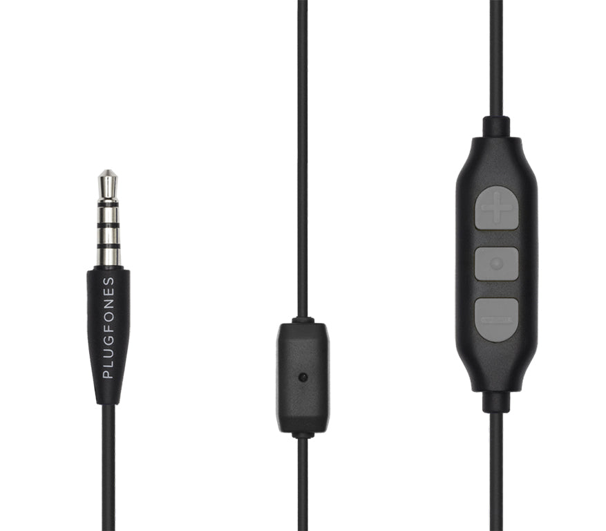 Control for Wireless Bluetooth Headphones with Earplugs & Mic