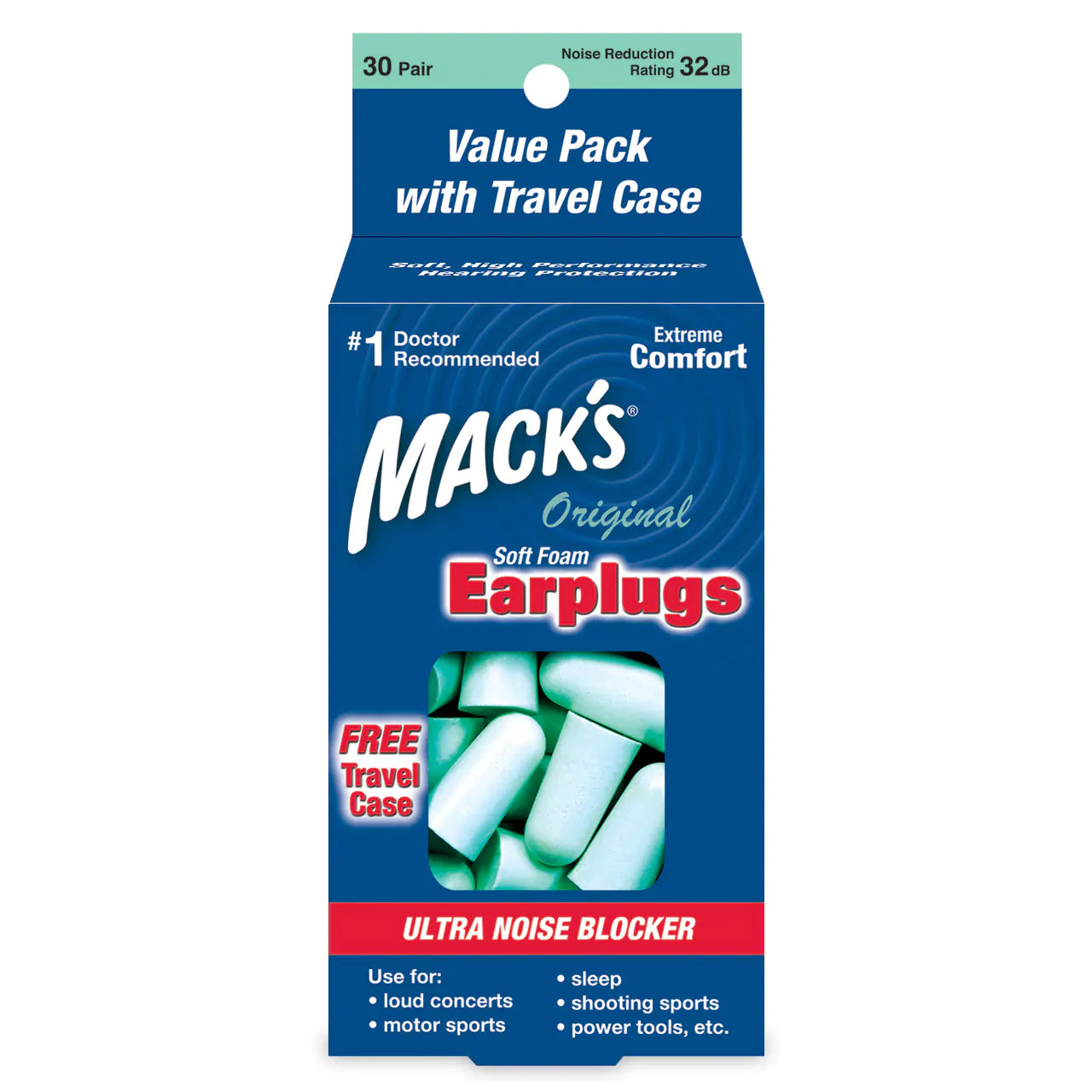 Mack's Original Soft Foam Earplugs