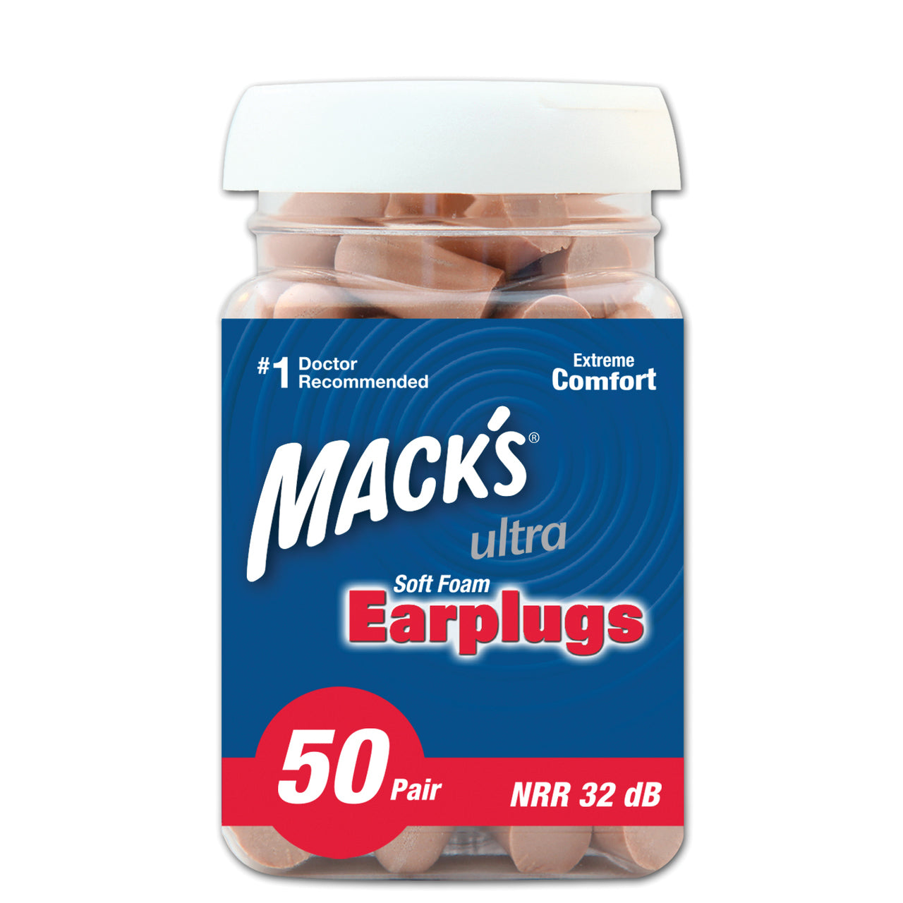 Mack's Ultra Soft Foam Earplugs — NRR 32 | Sleep, Travel & Work