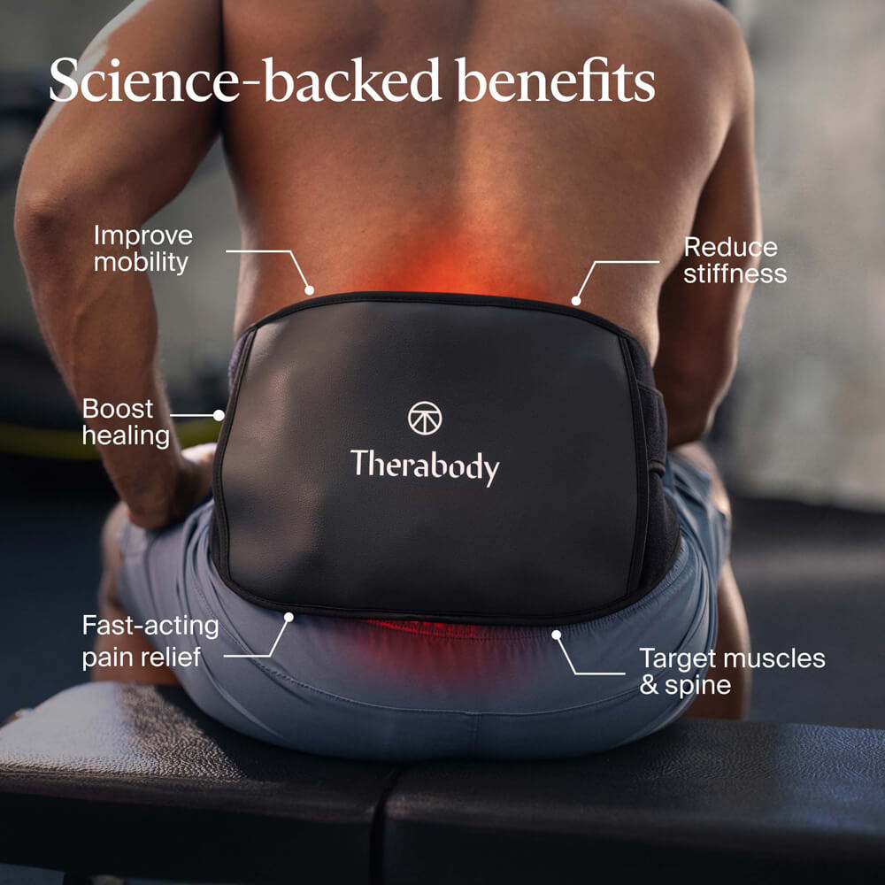 Therabody ThermBack LED Lower Back Heat & Massage Wrap