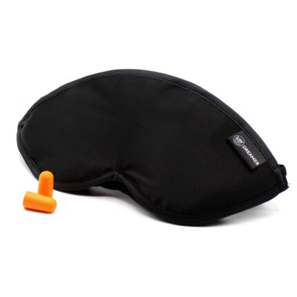 Sleep and Sound Escape Plush Luxury Sleep Mask Black