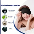 lady wearing a gel eye mask