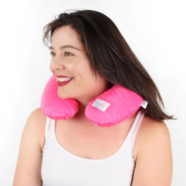 Lady With Travel Pillow