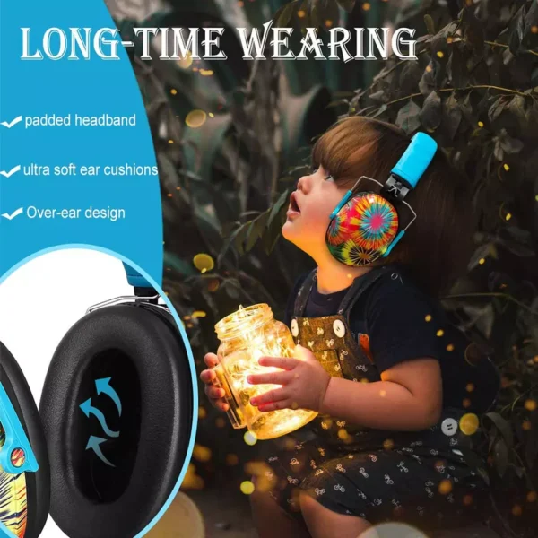 Baby wearing noise cancelling Earmuffs for kids