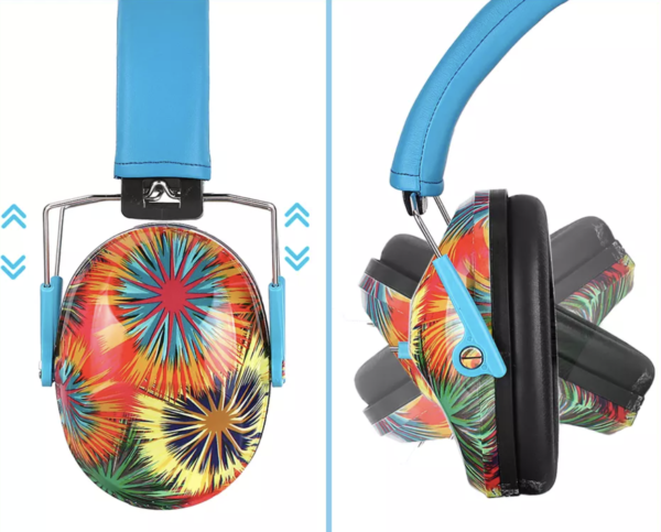 Hushies Blue Fireworks noise cancelling Earmuffs for kids