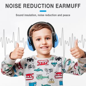 Kid wearing noise cancelling Earmuffs for kids