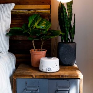 Dohm White Noise Machine on Bedside