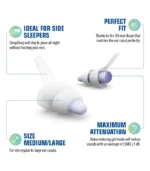 Alpine Sleep Deep Reusable Earplugs (5)