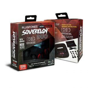 Plugfones Sovereign Duo Earplugs package