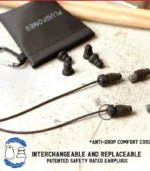 Plugfones Dynamics Hi-Fidelity Earplugs from Sleep and Sound with full accessory kit including ear tips and case for clear sound and noise reduction