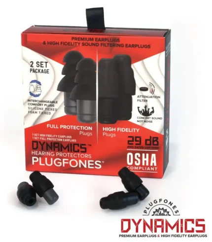 Plugfones Dynamics Hi Fidelity Earplugs (6)