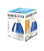 Crane Cool Mist Humidifier with built-in sound machine and night light for improved sleep quality and air comfort
