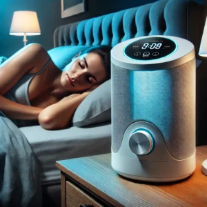 Modern sleep machine at night