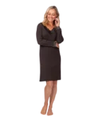 Moisture wicking long sleeve nightie from Sleep and Sound designed to keep you dry and comfortable throughout the night in cooler conditions