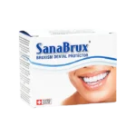 Sanabrux Mouthguard from Sleep and Sound, clear dental protector for teeth grinding, bruxism relief, and jaw comfort during sleep.