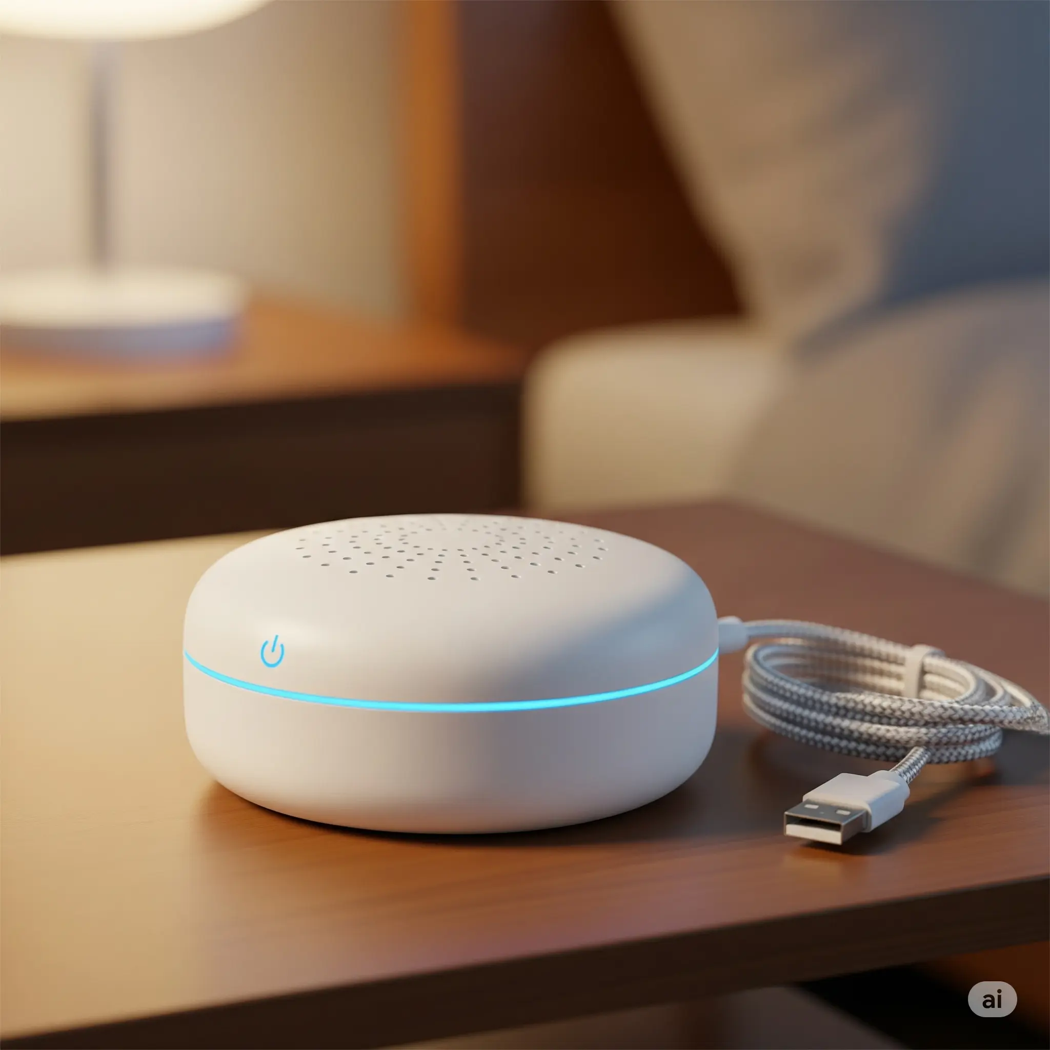 Portable white noise machine for travel sleep.