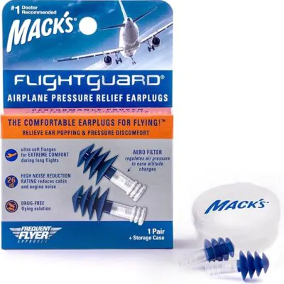 macks flightguard earplugs