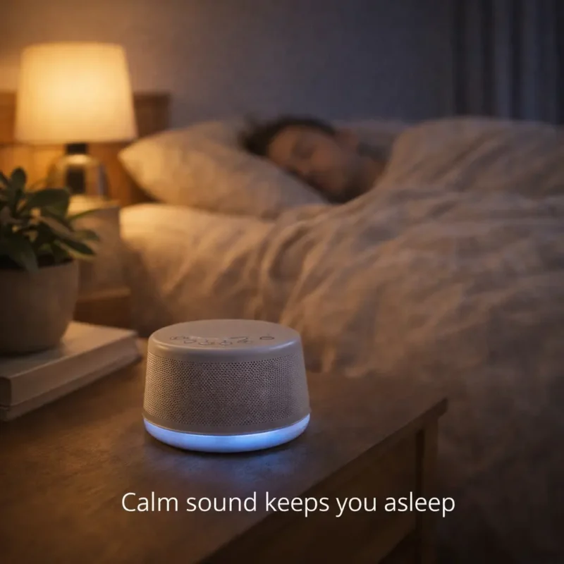 white noise machine australia bedside setup for better sleep