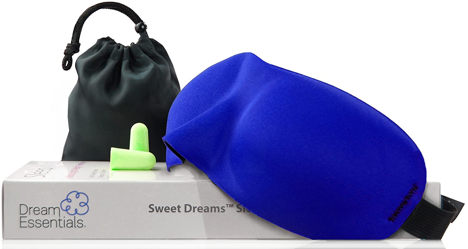 blue contoured Sleep Mask